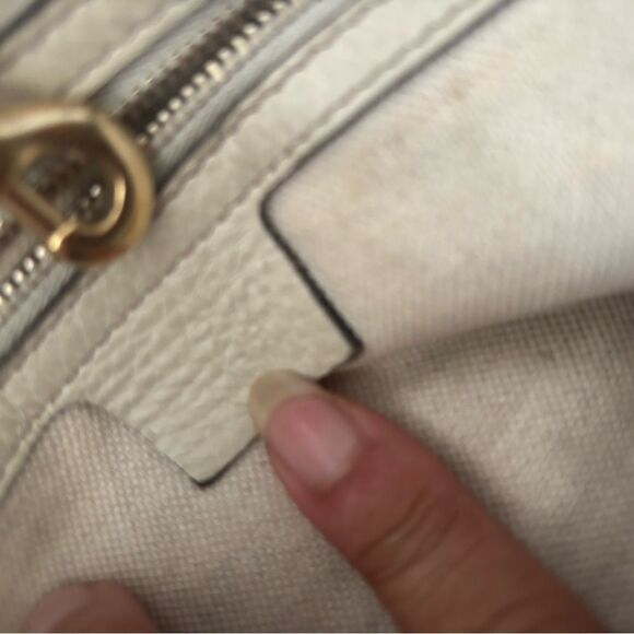 GUCCI handbag Gg logo canvas Bella tote bag Bamboo shoulder dress classic purse - Picture 8 of 15